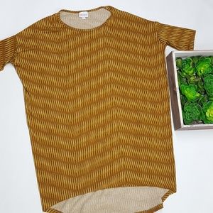 Lularoe Mustard Yellow Irma Tunic XXS